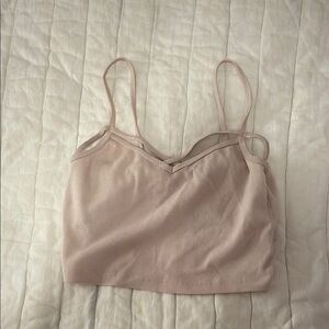 Beige Strappy Crop Top